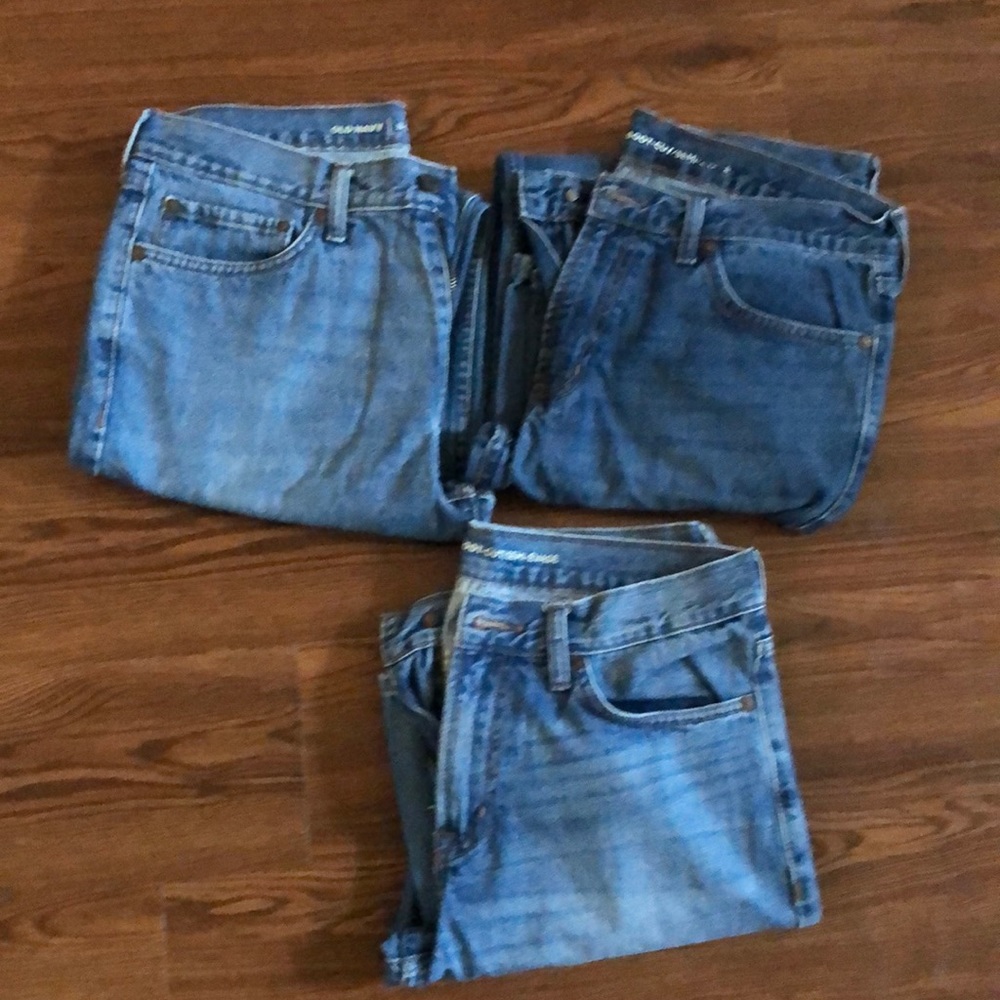 3 Old Navy Blue Jeans Boot Cut